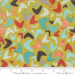 Ninja Cookies - Chartreuse Boomerang - 1 Cut FQ