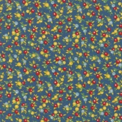 Play All Day - Posies Blue - 1 Cut FQ