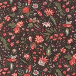 Quill - Charcoal Flourish Floral