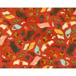 Reading Together by Santoro - Red Animal Toss