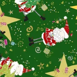 Happy Christmas - Santa and Star Toss Forest