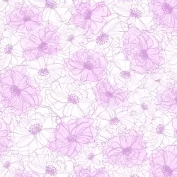 Rachel - Sketched Floral Light Plum