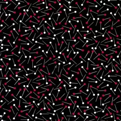 Sew What? - Tossed Pins Black