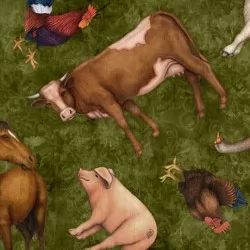 Sunrise Farm - Farm Animal Toss Pine