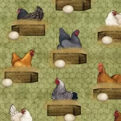 Sunrise Farm - Hens Nesting Moss