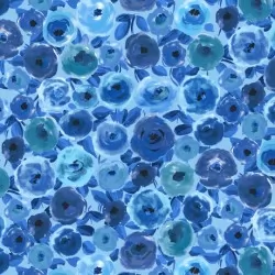 Sweet Caroline - Packed Floral Blue