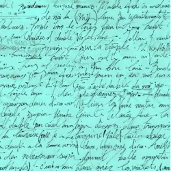 Sweet Caroline - Calligraphy Turquoise