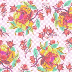 Untamed by Tula Pink - Peony For Your Thoughts Lunar