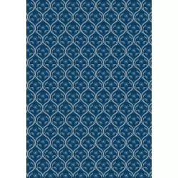 Brensham - Floral Trellis On Dark Blue