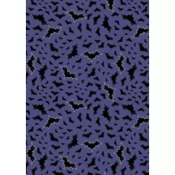 Castle Spooky - Bats on Blue