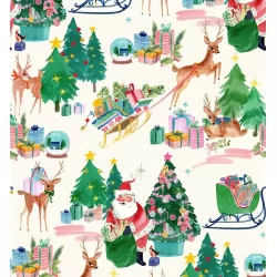 Fa La La - Deer Santa Winter White