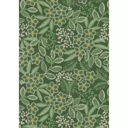 Noël - Holly Berries Mono On Christmas Green
