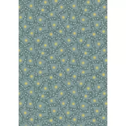 Noël - Star Garland On Dark Ice Blue
