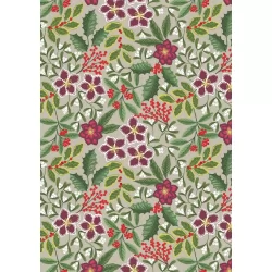 Noël - Winter Floral On Grey