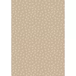 Grandma's Quilt - Small Flowers On Natural