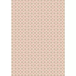 Grandma's Quilt - Heart Gingham Natural