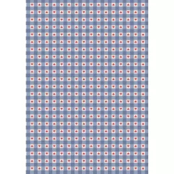 Grandma's Quilt - Heart Gingham Blue