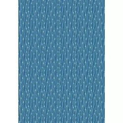 Hajime by Stuart Hillard - Stitch Stripe Mid Blue - 30" Bolt End