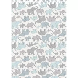 Special Delivery - Elephants And Stars Blue