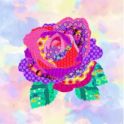 The Flower Collection by Delphine Brooks - Rose Bright