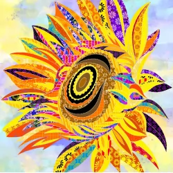 The Flower Collection by Delphine Brooks - Sunflower Bright