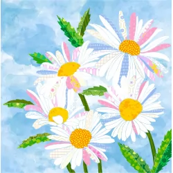 The Flower Collection by Delphine Brooks - Daisies Natural