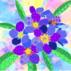 The Flower Collection by Delphine Brooks - Forget Me Nots Bright