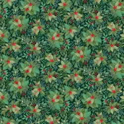 Good Tidings - Holly Bush Dark Green