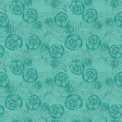 Color Me Pretty - Rose Bloom Teal
