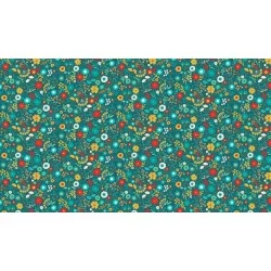 Folk Friends - Floral Teal
