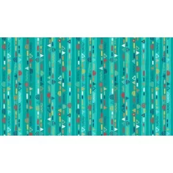 Folk Friends - Scallop Stripe Teal
