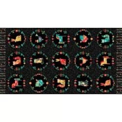 Folk Friends - Panel Black