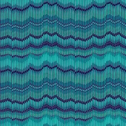 Henna - Moire Stripe Teal