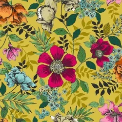 Jewel Tones - Floral Yellow