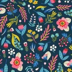 Open Fields: Full Of Wonder - Wild Bloom Navy