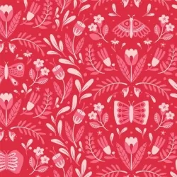 Open Fields: Full Of Wonder - Butterfly Frolic Red