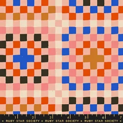 Ruby Star Society - Honey Canvas - Granny Square Dahlia