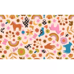 Ruby Star Society - Meadow Star - Applique Menagerie Peach