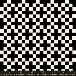Ruby Star Society - Achroma - Checkerboard Black - 1 Cut FQ