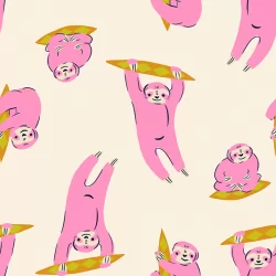 Ruby Star Society - Animal Animal - Sloth Fat Quarter Bundle - 3 FQs