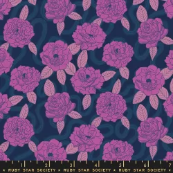 Ruby Star Society - Verbena - Peonies Navy