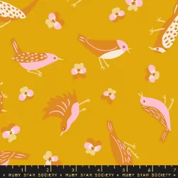 Ruby Star Society - Bird Is The Word by Kimberly Kight - Migration Goldenrod