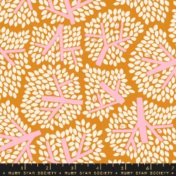 Ruby Star Society - Bird Is The Word by Kimberly Kight - Canopy Turmeric