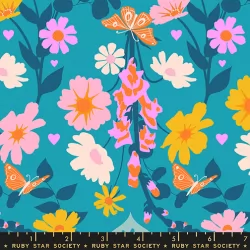 Ruby Star Society - Best Day Ever - Foxglove Floral Summer Sky