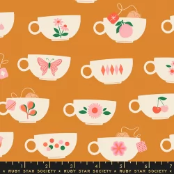 Ruby Star Society - Camellia - Tea Cups Caramel