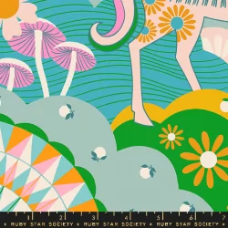 Ruby Star Society - Carousel - Daydreamer Turquoise - 24" Fat Quarter