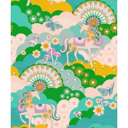 Ruby Star Society - Carousel - Daydreamer Turquoise - 24" Fat Quarter