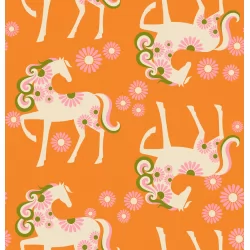Ruby Star Society - Carousel - Canvas - Carousel Burnt Orange