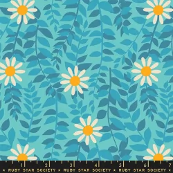 Ruby Star Society - Flowerland - Daisies Turquoise