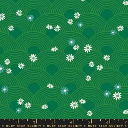 Ruby Star Society - Rise And Shine - Meadow Floral Evergreen - 19" Bolt End